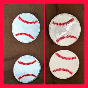 5/$25 brand new, 2 sew on baseball patches, as seen in pic